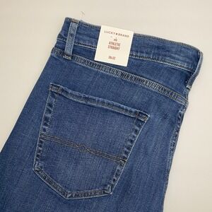 NEW Lucky Brand 121 Slim Straight Jeans Men's 40x30 Advanced Stretch‎ Denim Blue